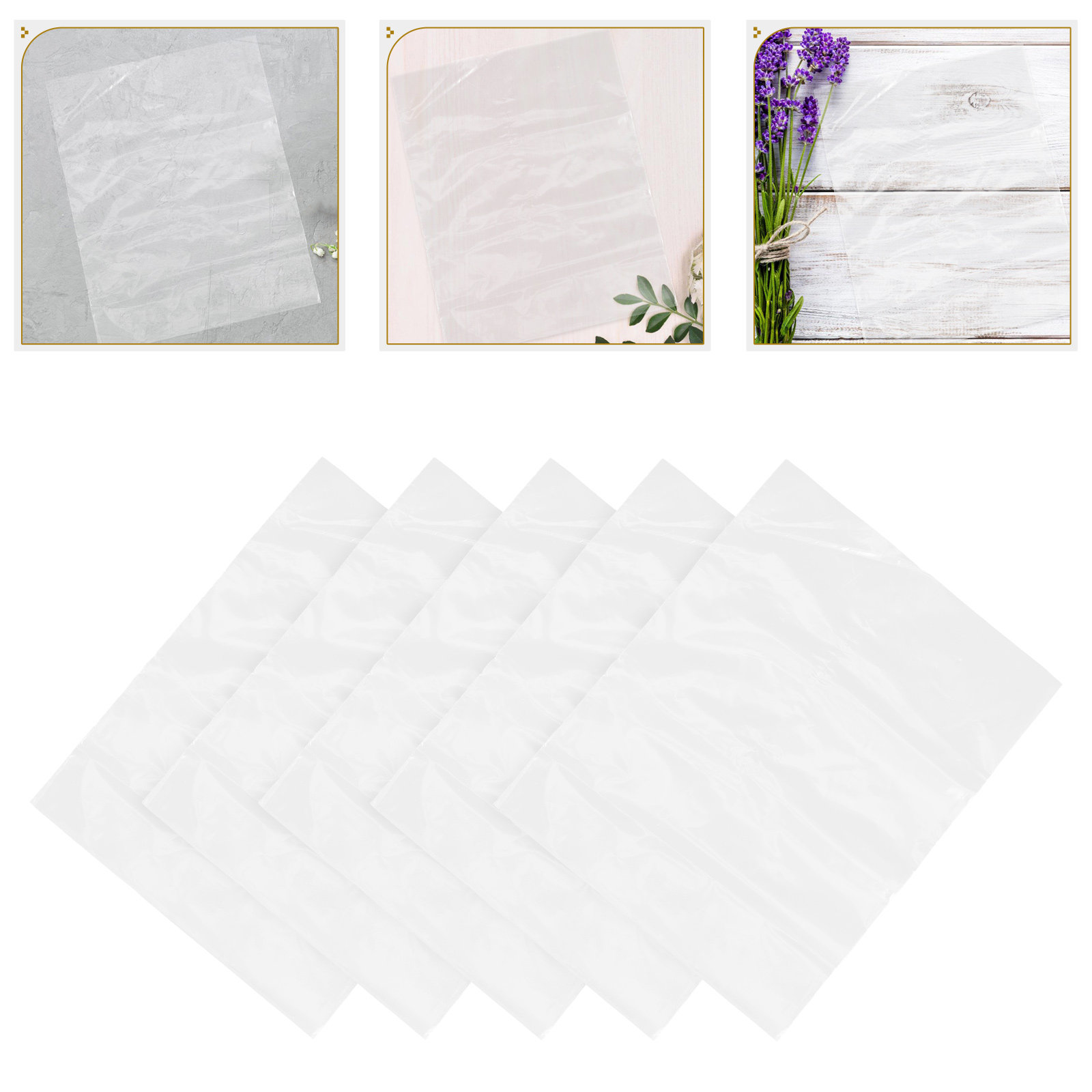 Nutrition & Fitness Hub Photos - 50pcs Flower Bags Plastic Fresh Flower