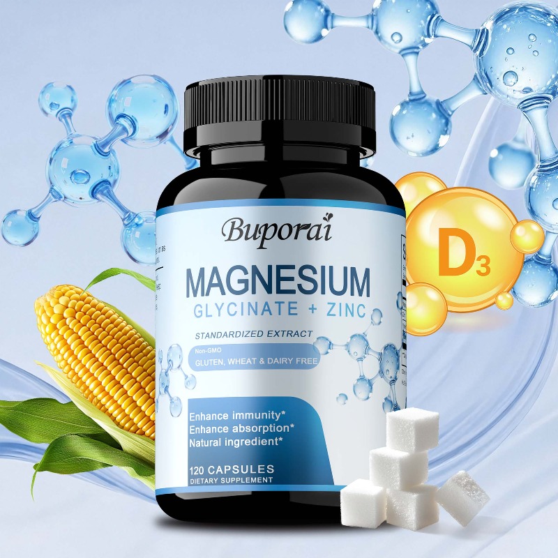 Magnesium Glycinate Capsule - Magnesium Glycinate & Zinc Dietary Supplement