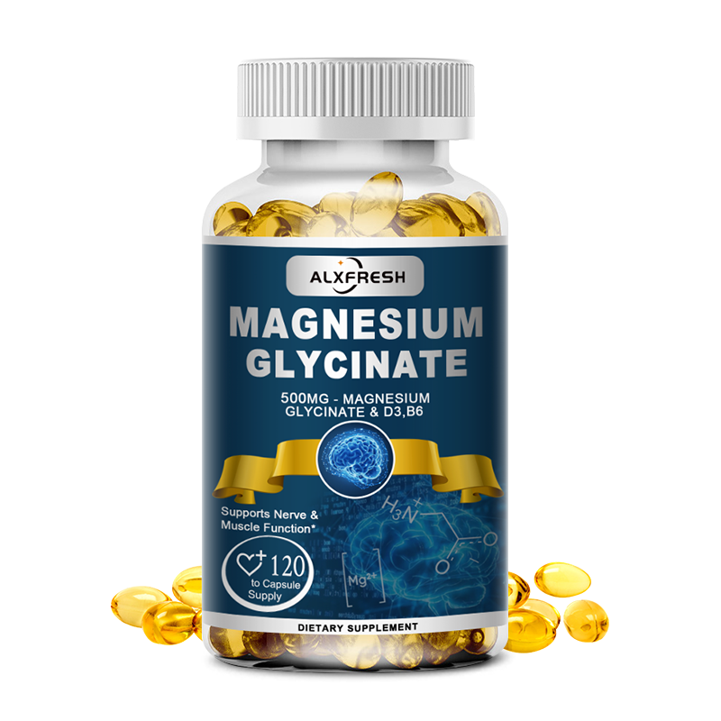 Magnesium Glycinate Capsule - Magnesium Glycinate Capsules 500mg with Zinc,Vitamin