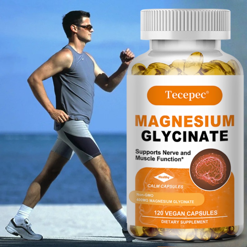 Magnesium Glycinate Capsule - Magnesium Glycinate - Helps with Stress,