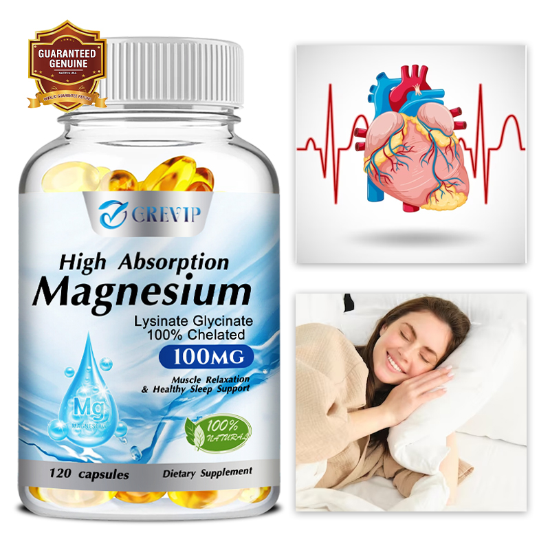 Magnesium Glycinate Capsule - Magnesium Glycinate Lysinate - For Sleep,Helps