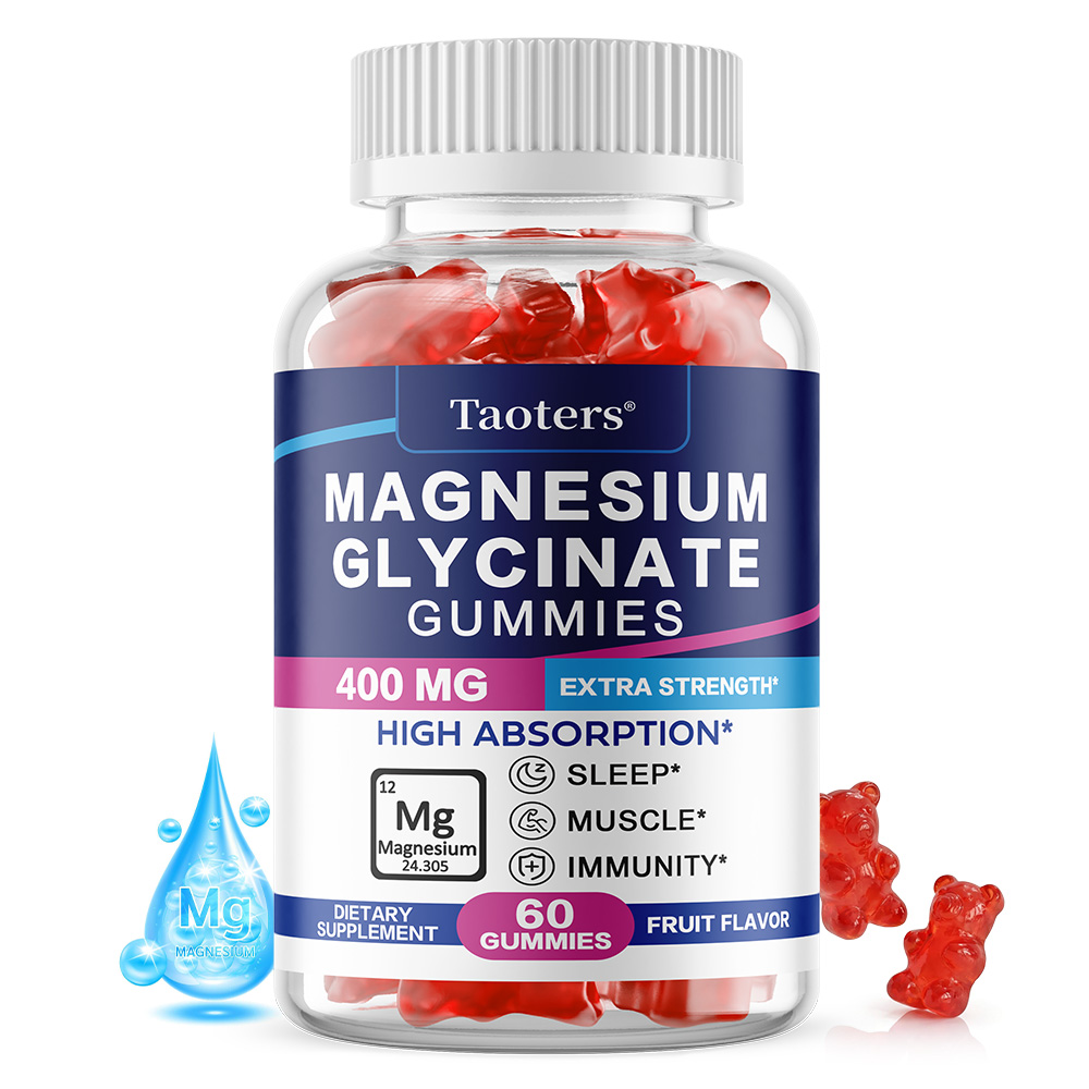 Magnesium Glycinate Capsule - Magnesium Glycinate Gummies 400mg for Adults