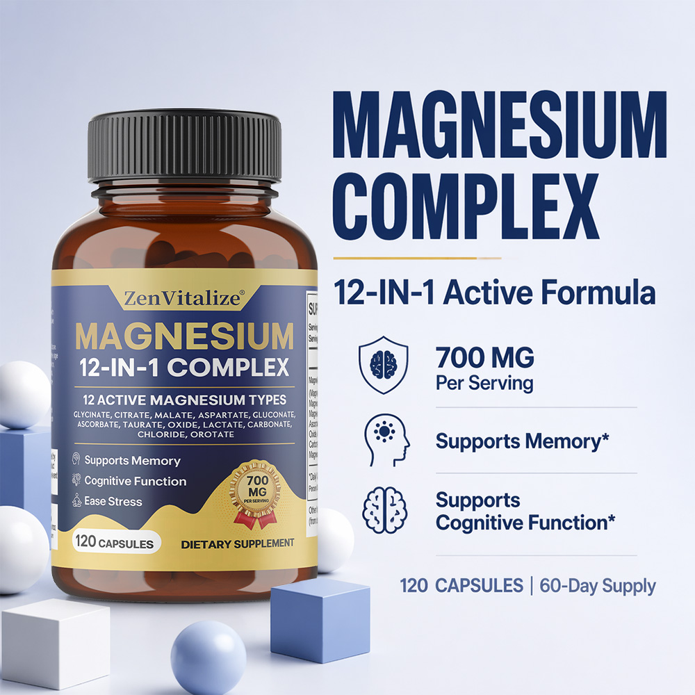 Magnesium Complex 12 in 1 Magn - Magnesium Glycinate Capsule recension och pris
