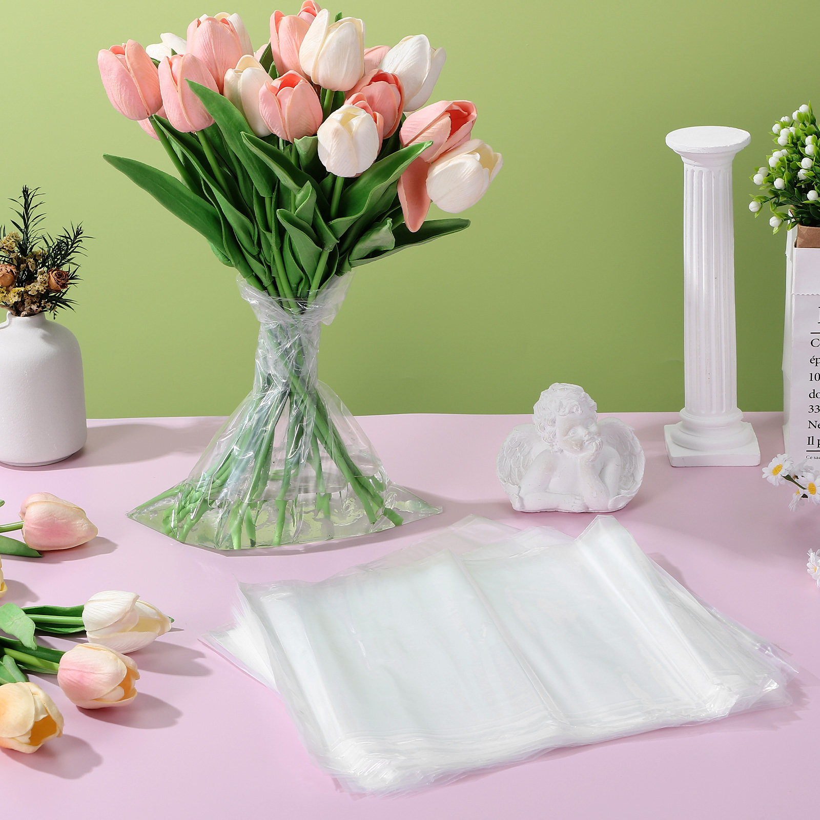 50pcs Flower Bags Plastic Fres - Nutrition & Fitness Hub Photos recension och pris