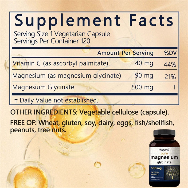 Magnesium Glycinate Capsules 5 - Magnesium Glycinate Capsule recension och pris