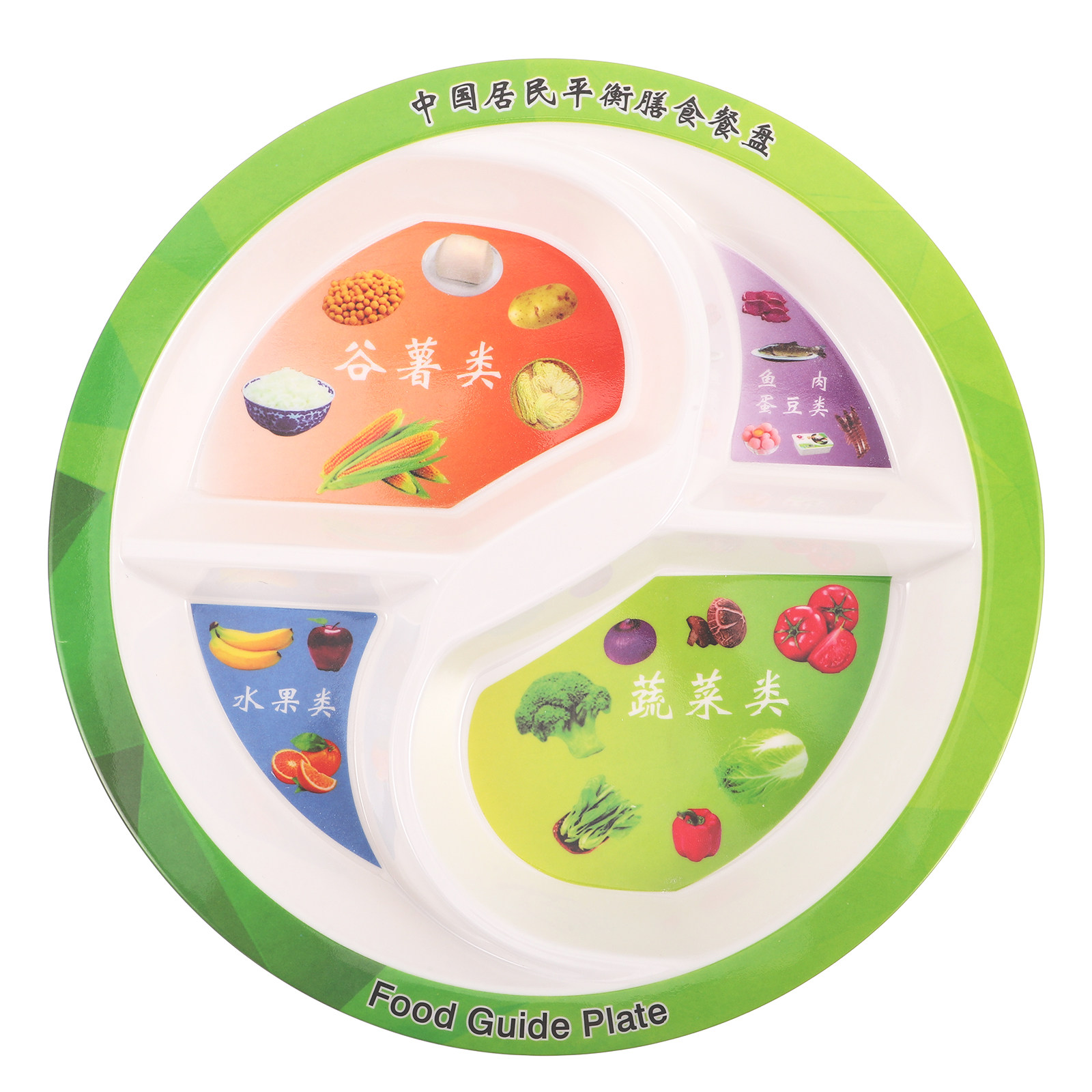 4 Section Adult Divided Plate  - Nutrition & Fitness Hub Photos recension och pris