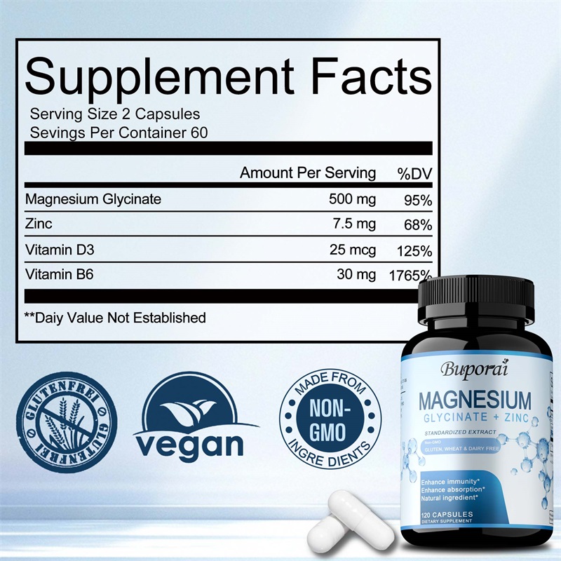 Magnesium Glycinate & Zinc Die - Magnesium Glycinate Capsule recension och pris