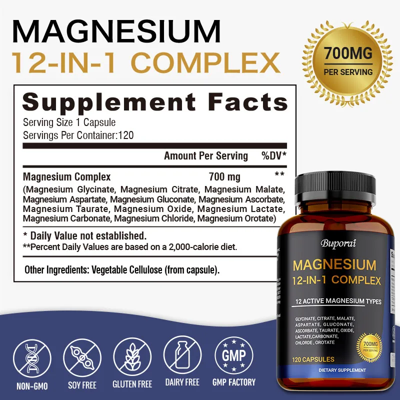 Magnesium Complex Capsules - S - Magnesium Glycinate Capsule recension och pris