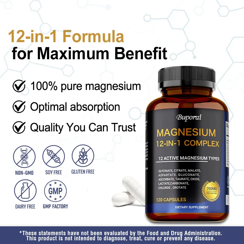 Magnesium Complex Capsules - S - Magnesium Glycinate Capsule recension och pris