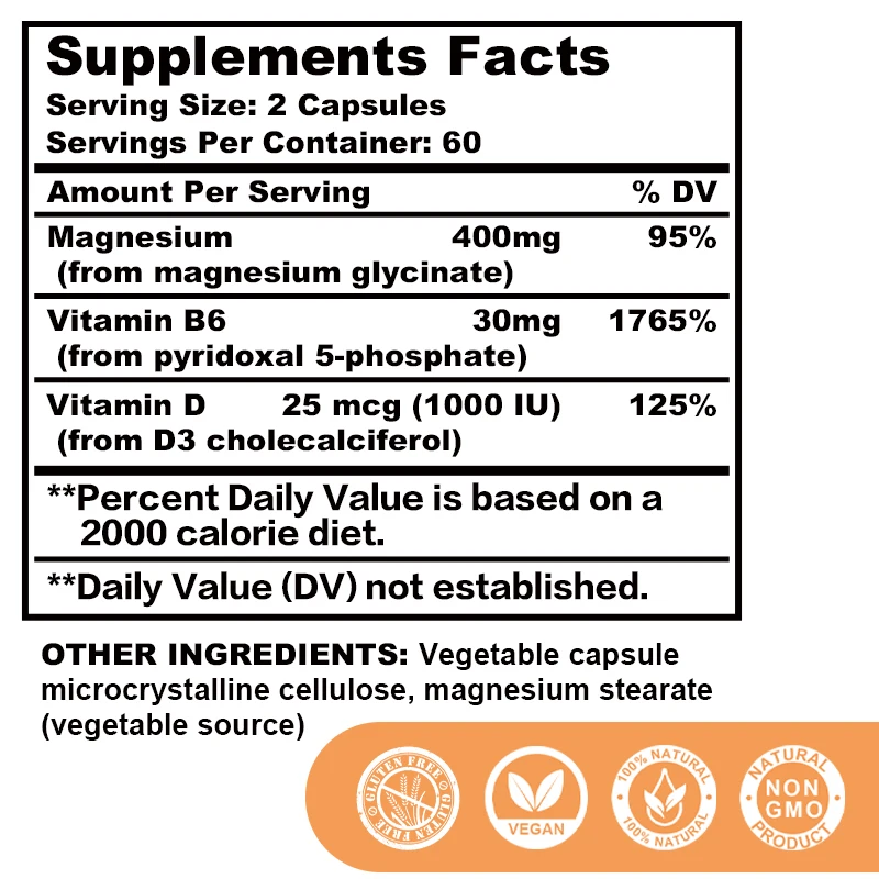 Magnesium Glycinate - Help Nat - Magnesium Glycinate Capsule recension och pris