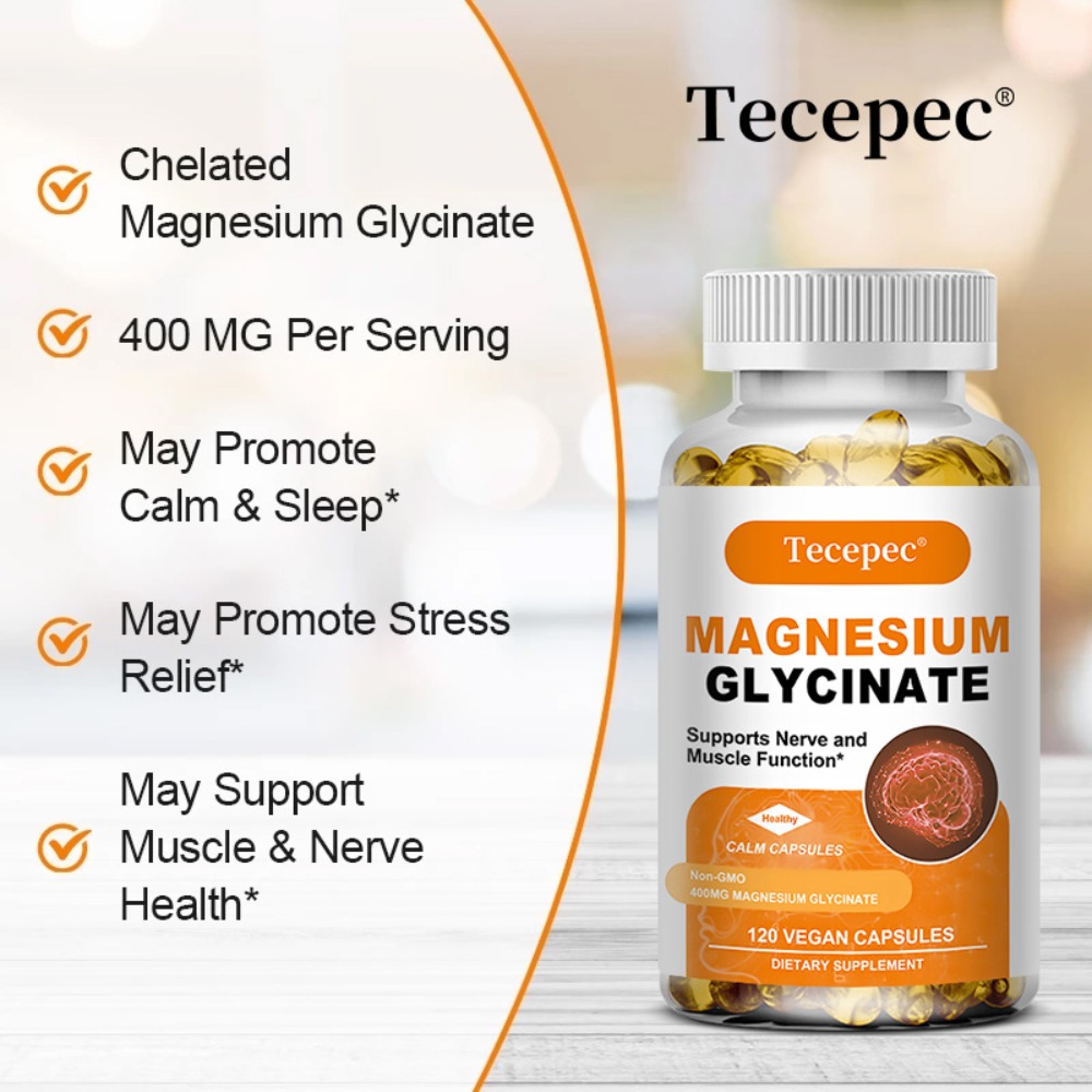 Magnesium Glycinate - Helps wi - Magnesium Glycinate Capsule recension och pris