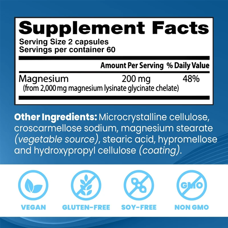 Magnesium Glycinate Lysinate - - Magnesium Glycinate Capsule recension och pris