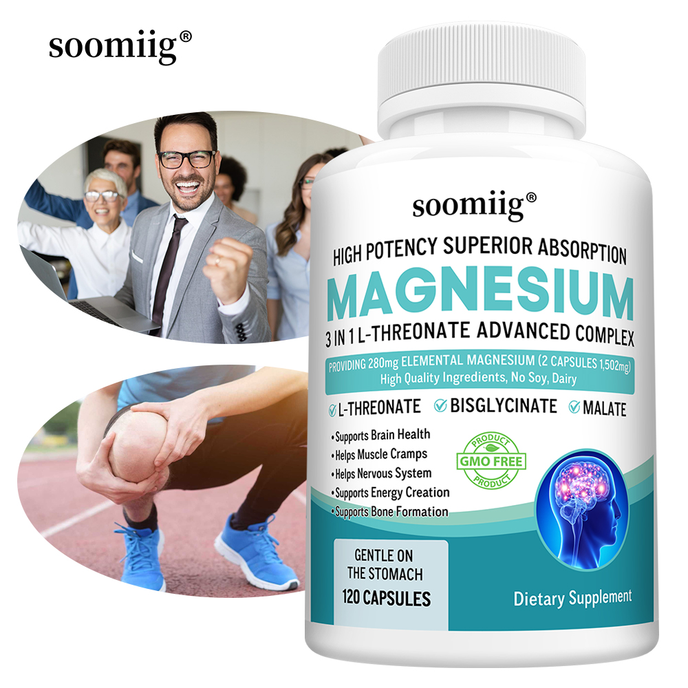 3-in-1 - Magnesium L-Threonate - Magnesium Glycinate Capsule recension och pris