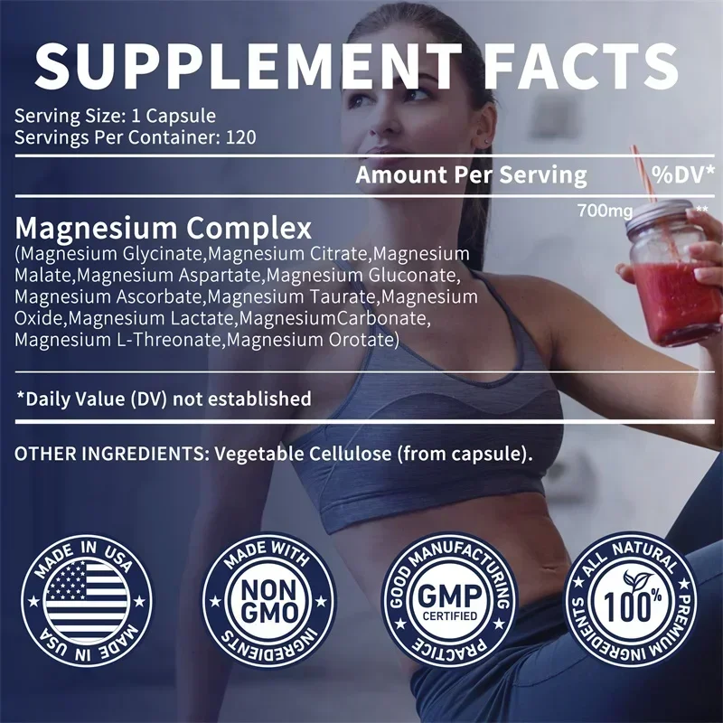 Magnesium Complex - Relaxation - Magnesium Glycinate Capsule recension och pris