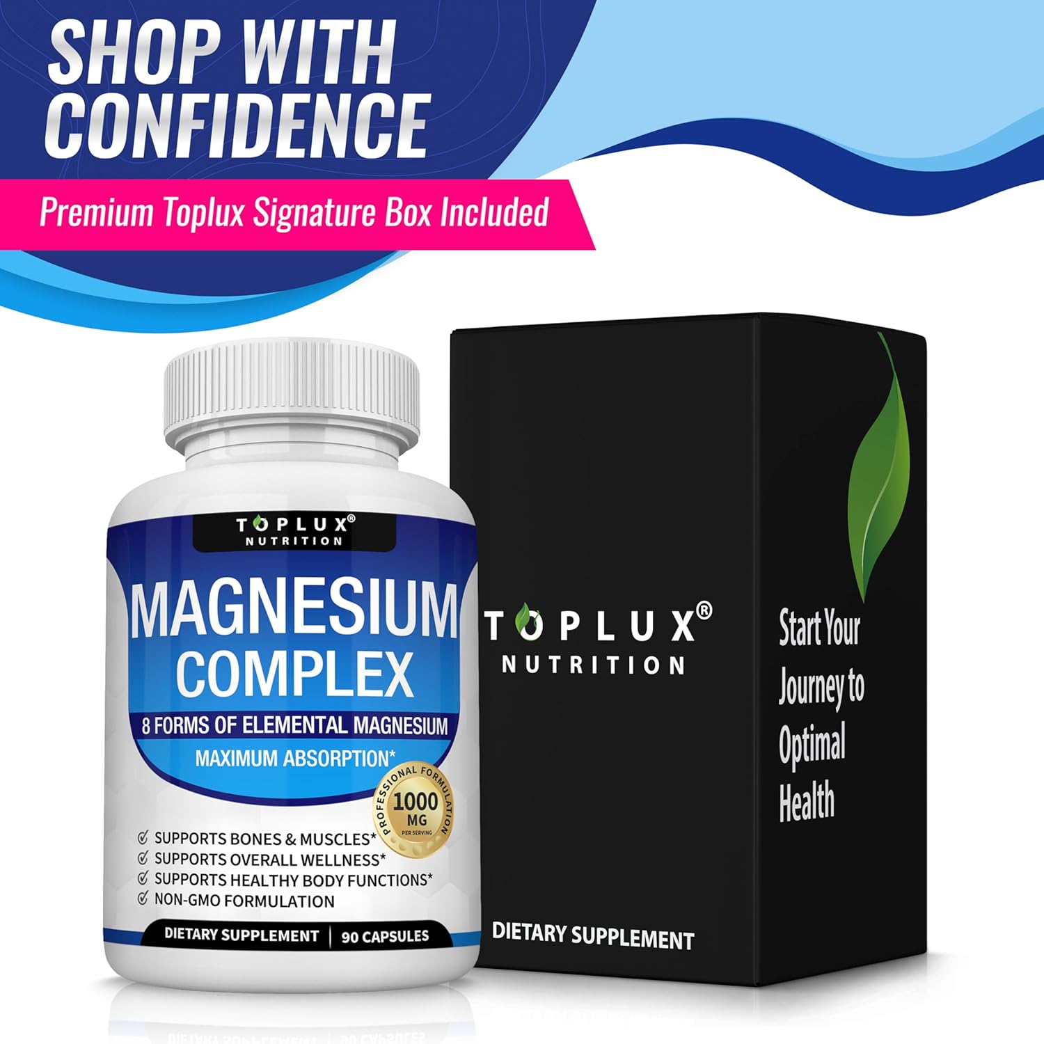 Magnesium Complex Supplement 8 - Magnesium Glycinate Capsule recension och pris